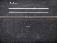 Tablet Screenshot of planets.com