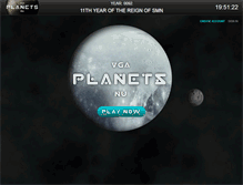 Tablet Screenshot of planets.nu